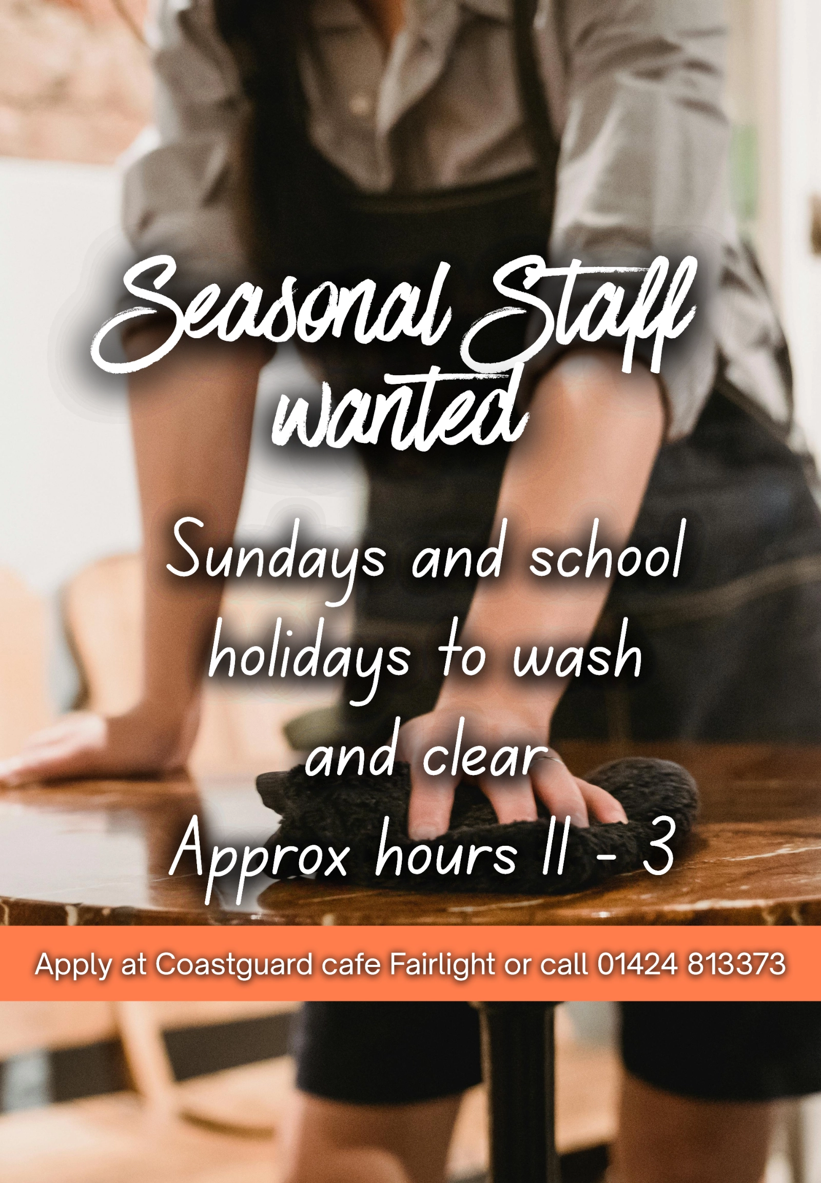Vacancies for coastguard cafe